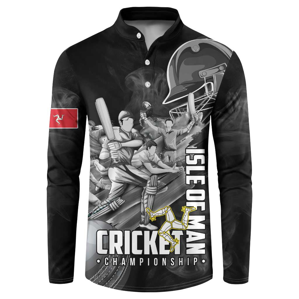 Personalized Isle of Man Cricket Button Sweatshirt Go Champion - Wonder Print Shop