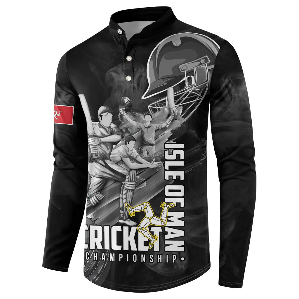 Personalized Isle of Man Cricket Button Sweatshirt Go Champion - Wonder Print Shop