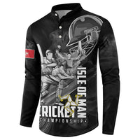 Personalized Isle of Man Cricket Button Sweatshirt Go Champion - Wonder Print Shop
