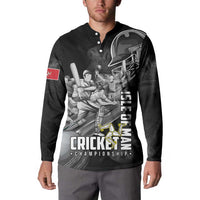 Personalized Isle of Man Cricket Button Sweatshirt Go Champion - Wonder Print Shop