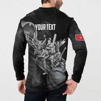 Personalized Isle of Man Cricket Button Sweatshirt Go Champion - Wonder Print Shop