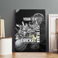 Personalized Isle of Man Cricket Canvas Wall Art Go Champion - Wonder Print Shop