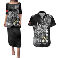 Personalized Isle of Man Cricket Couples Matching Puletasi and Hawaiian Shirt Go Champion - Wonder Print Shop