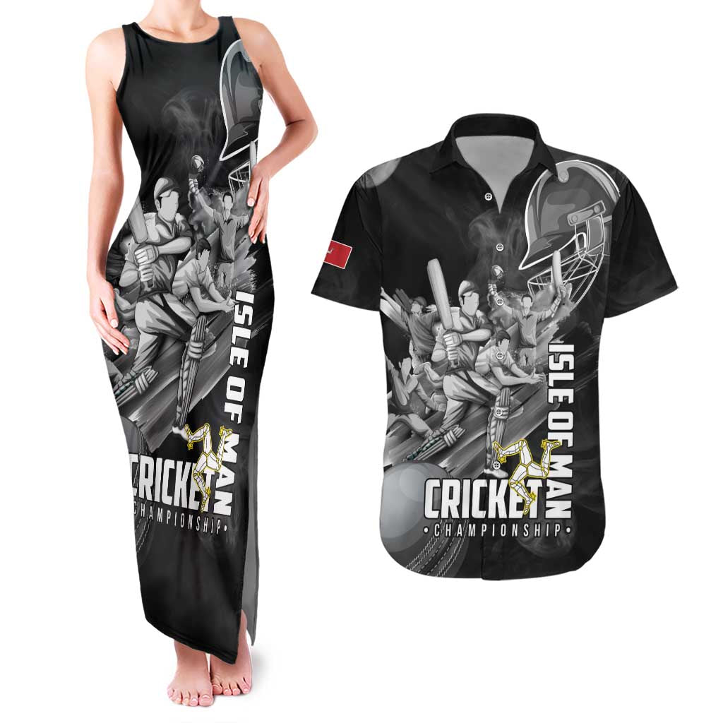 Personalized Isle of Man Cricket Couples Matching Tank Maxi Dress and Hawaiian Shirt Go Champion - Wonder Print Shop