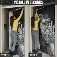 Personalized Isle of Man Cricket Door Cover Go Champion - Wonder Print Shop