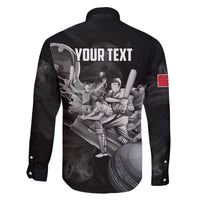 Personalized Isle of Man Cricket Family Matching Off The Shoulder Long Sleeve Dress and Hawaiian Shirt Go Champion - Wonder Print Shop