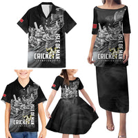 Personalized Isle of Man Cricket Family Matching Puletasi and Hawaiian Shirt Go Champion - Wonder Print Shop