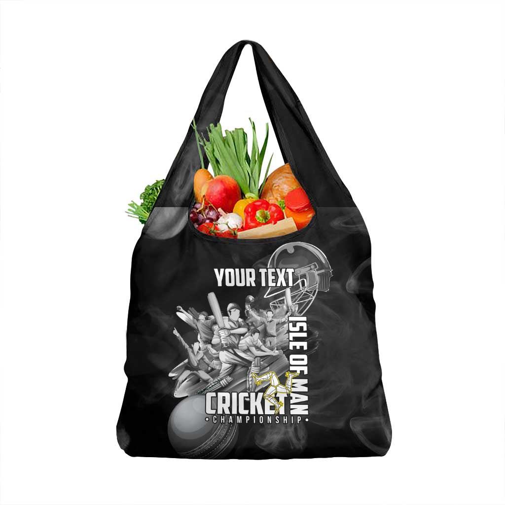 Personalized Isle of Man Cricket Grocery Bag Go Champion - Wonder Print Shop