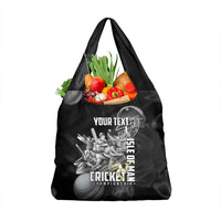 Personalized Isle of Man Cricket Grocery Bag Go Champion - Wonder Print Shop