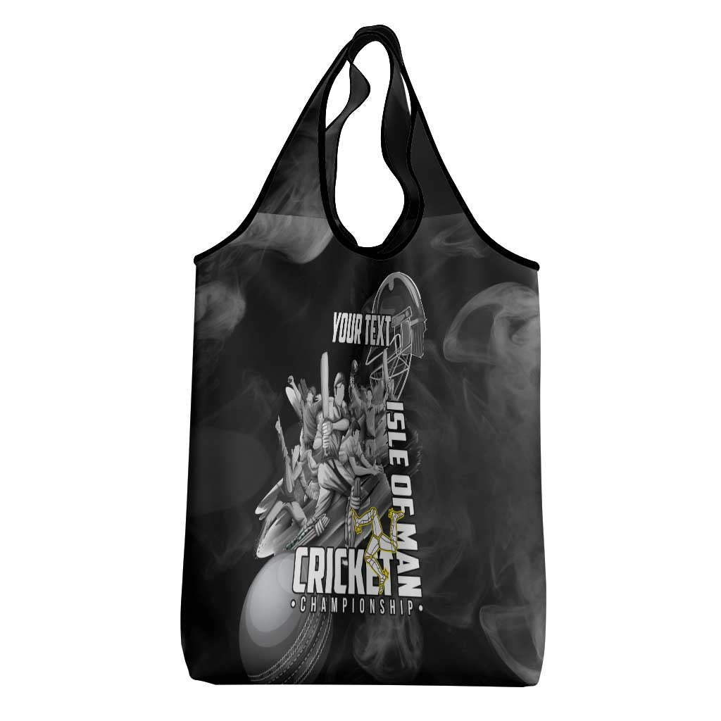 Personalized Isle of Man Cricket Grocery Bag Go Champion - Wonder Print Shop
