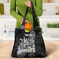 Personalized Isle of Man Cricket Grocery Bag Go Champion - Wonder Print Shop