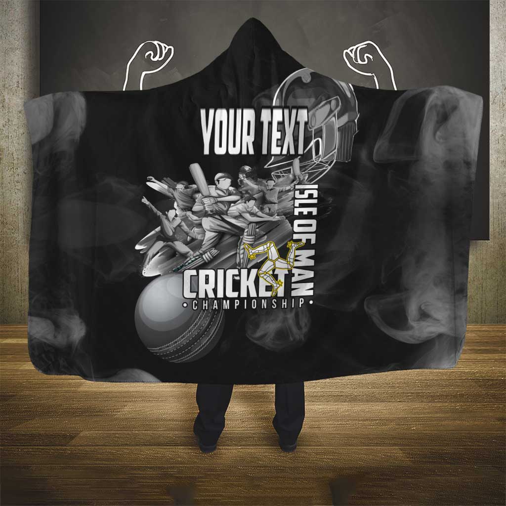 Personalized Isle of Man Cricket Hooded Blanket Go Champion - Wonder Print Shop