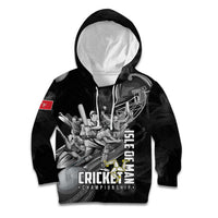 Personalized Isle of Man Cricket Kid Hoodie Go Champion - Wonder Print Shop