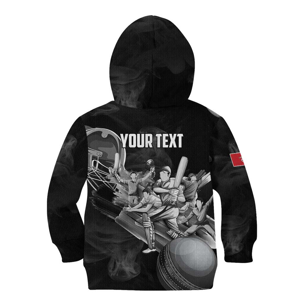 Personalized Isle of Man Cricket Kid Hoodie Go Champion - Wonder Print Shop