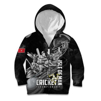 Personalized Isle of Man Cricket Kid Hoodie Go Champion - Wonder Print Shop