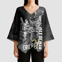 Personalized Isle of Man Cricket Kimono Sleeve Blouse Go Champion - Wonder Print Shop