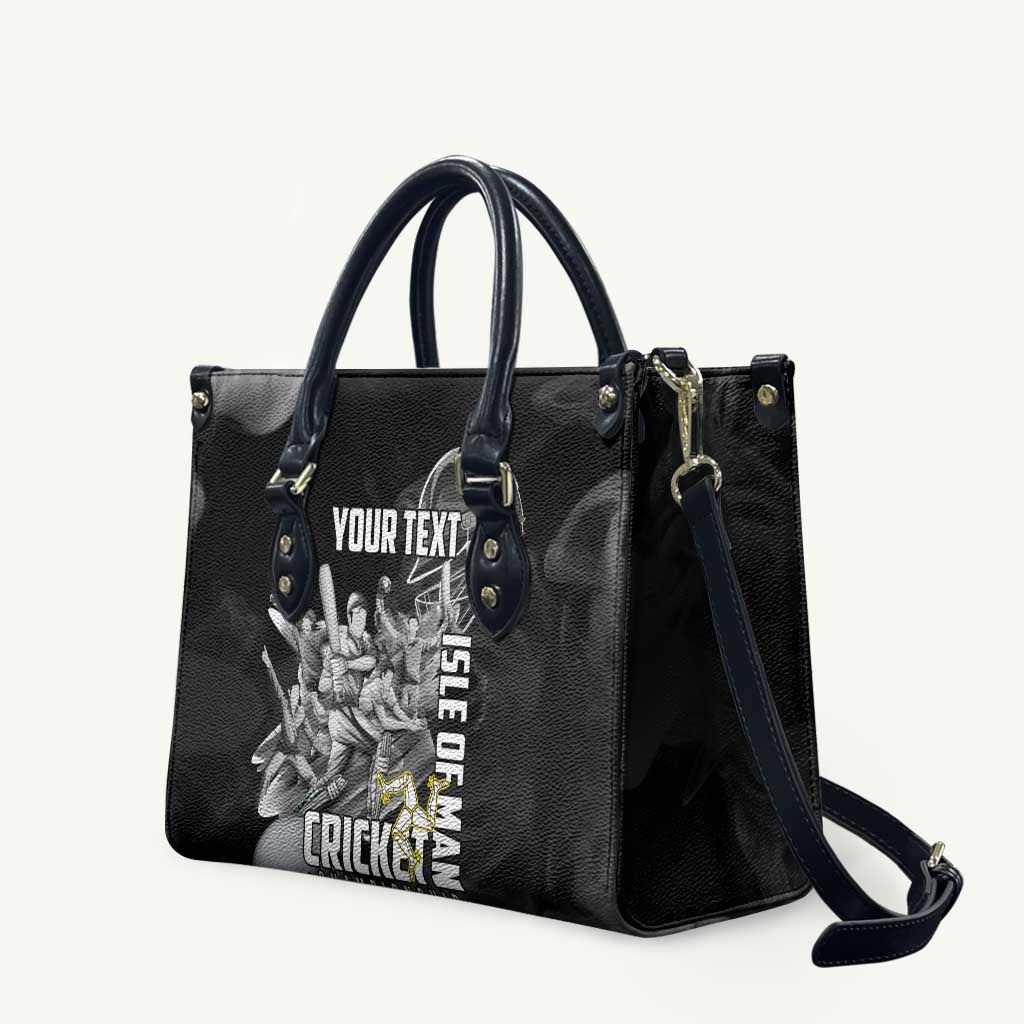 Personalized Isle of Man Cricket Leather Bag Go Champion - Wonder Print Shop