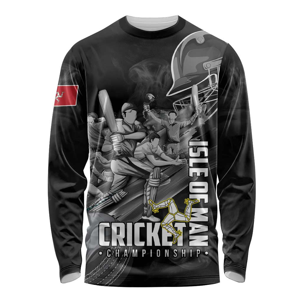 Personalized Isle of Man Cricket Long Sleeve Shirt Go Champion - Wonder Print Shop