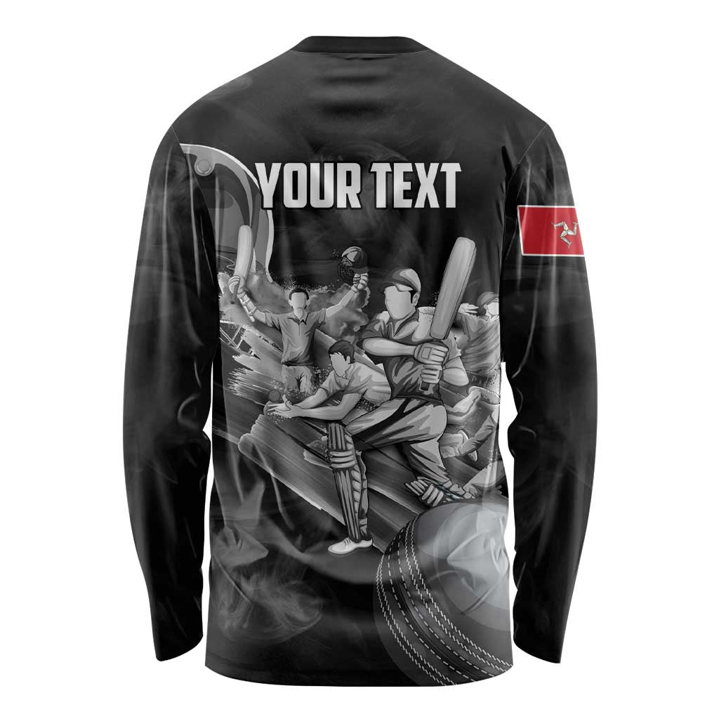 Personalized Isle of Man Cricket Long Sleeve Shirt Go Champion - Wonder Print Shop