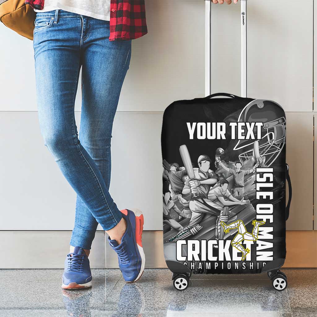 Personalized Isle of Man Cricket Luggage Cover Go Champion - Wonder Print Shop