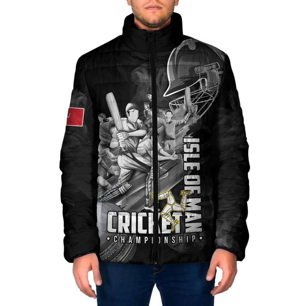 Personalized Isle of Man Cricket Padded Jacket Go Champion - Wonder Print Shop