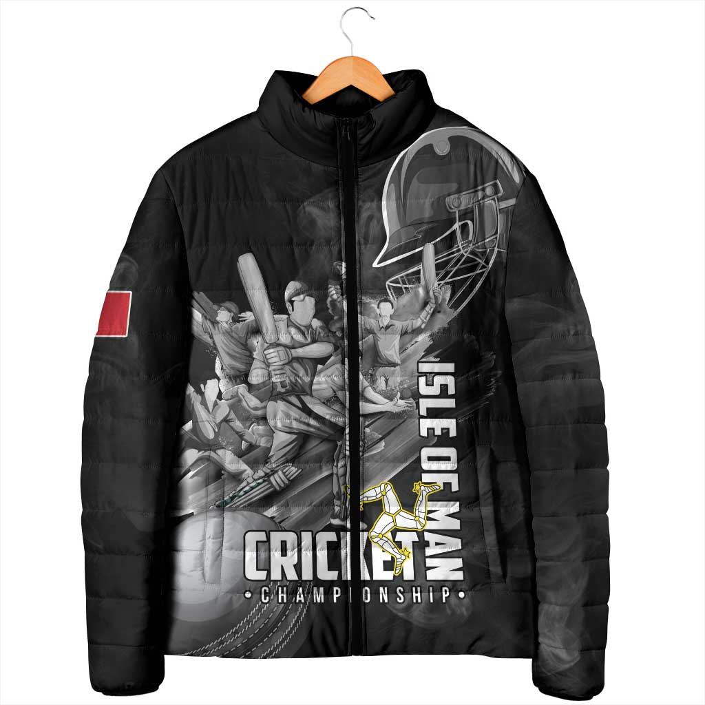 Personalized Isle of Man Cricket Padded Jacket Go Champion - Wonder Print Shop