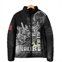 Personalized Isle of Man Cricket Padded Jacket Go Champion - Wonder Print Shop