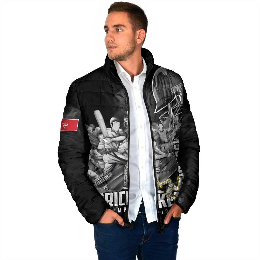 Personalized Isle of Man Cricket Padded Jacket Go Champion - Wonder Print Shop