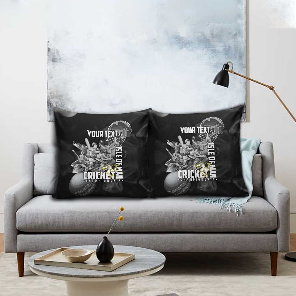 Personalized Isle of Man Cricket Pillow Cover Go Champion - Wonder Print Shop