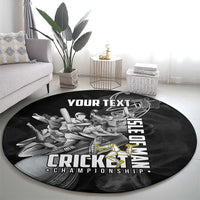 Personalized Isle of Man Cricket Round Carpet Go Champion - Wonder Print Shop