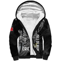 Personalized Isle of Man Cricket Sherpa Hoodie Go Champion - Wonder Print Shop