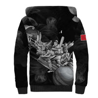 Personalized Isle of Man Cricket Sherpa Hoodie Go Champion - Wonder Print Shop