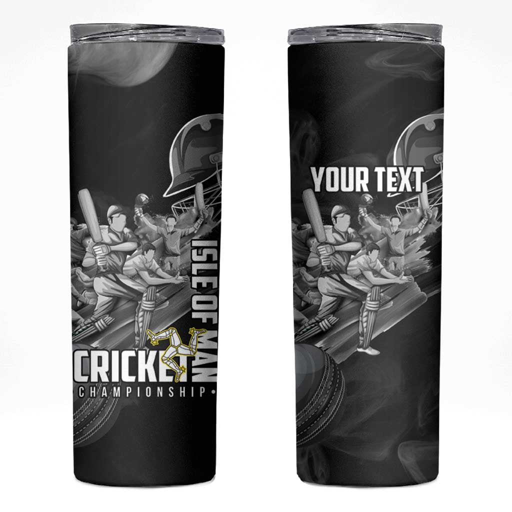 Personalized Isle of Man Cricket Skinny Tumbler Go Champion - Wonder Print Shop