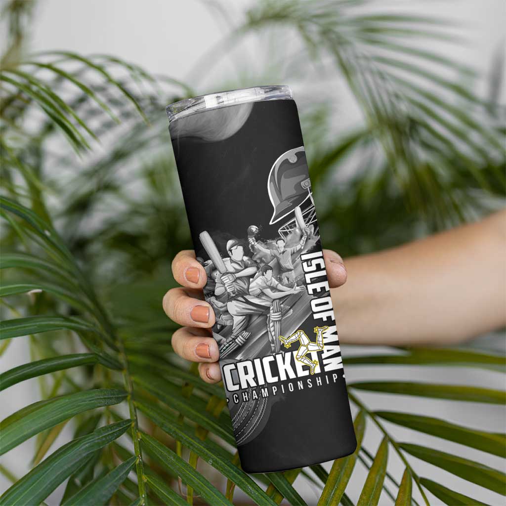 Personalized Isle of Man Cricket Skinny Tumbler Go Champion - Wonder Print Shop