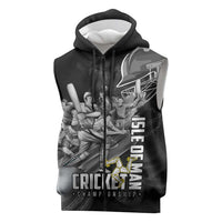 Personalized Isle of Man Cricket Sleeveless Zip Hoodie Go Champion - Wonder Print Shop