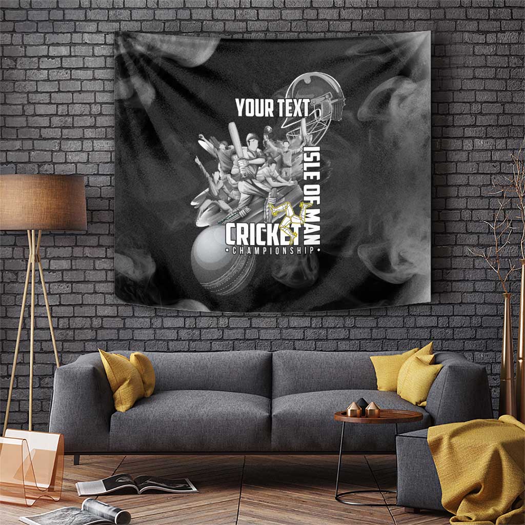 Personalized Isle of Man Cricket Tapestry Go Champion - Wonder Print Shop