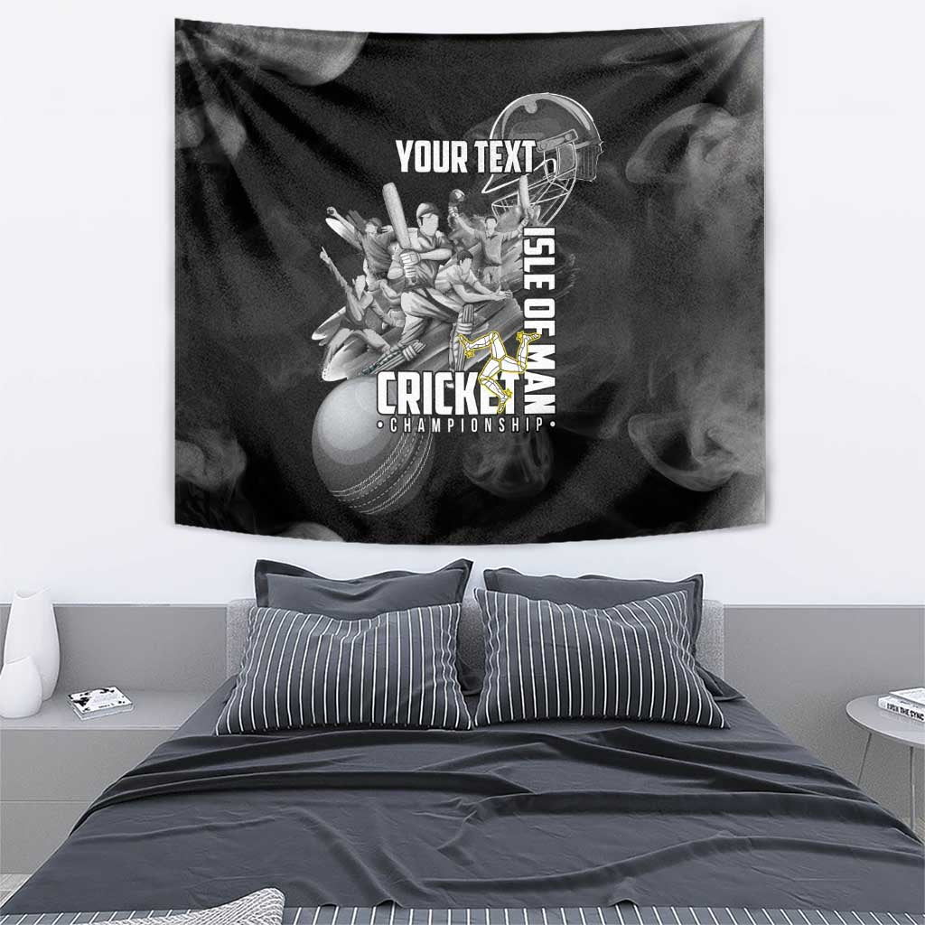 Personalized Isle of Man Cricket Tapestry Go Champion - Wonder Print Shop