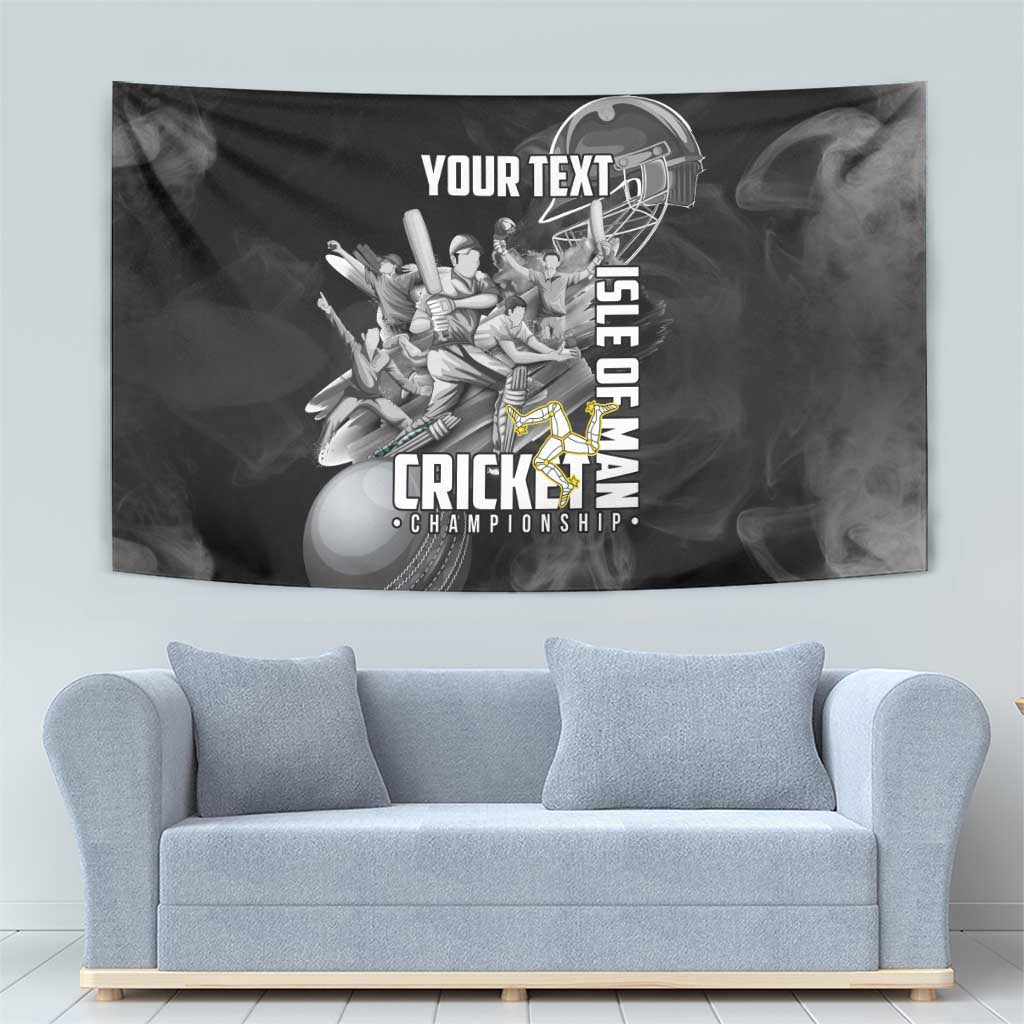 Personalized Isle of Man Cricket Tapestry Go Champion - Wonder Print Shop