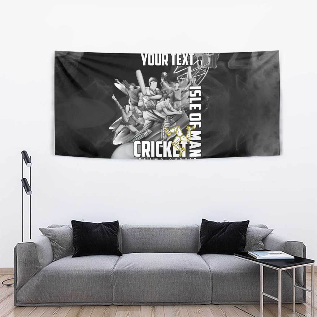 Personalized Isle of Man Cricket Tapestry Go Champion - Wonder Print Shop