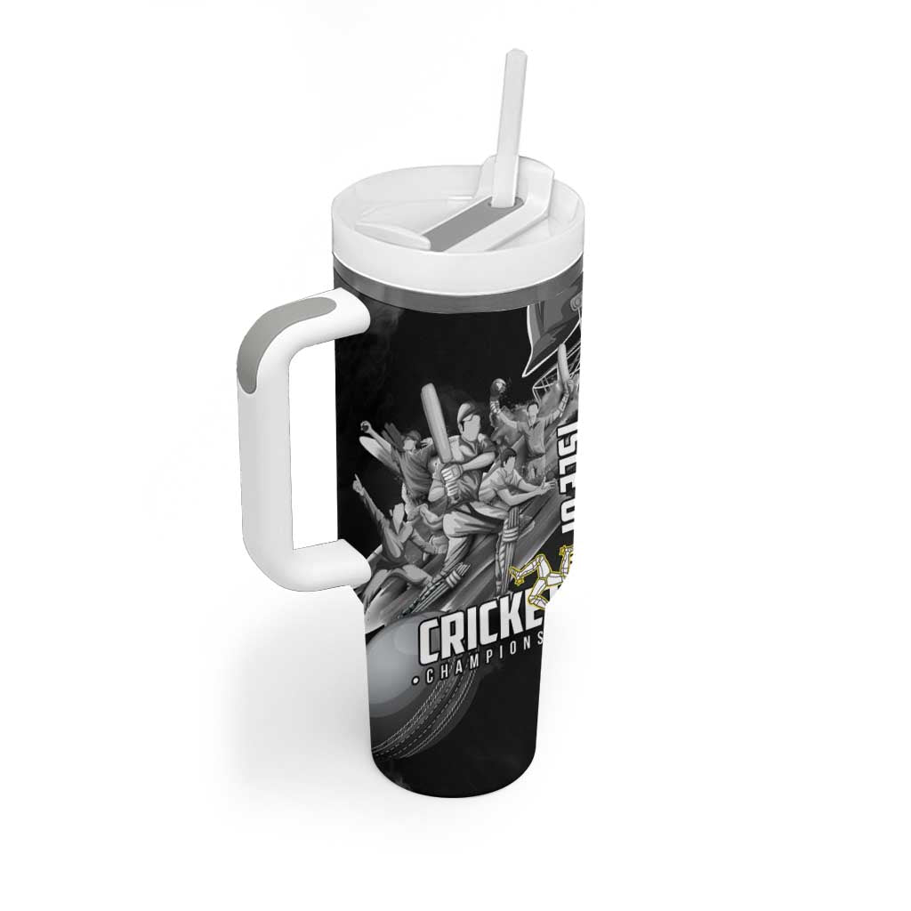 Personalized Isle of Man Cricket Tumbler With Handle Go Champion - Wonder Print Shop