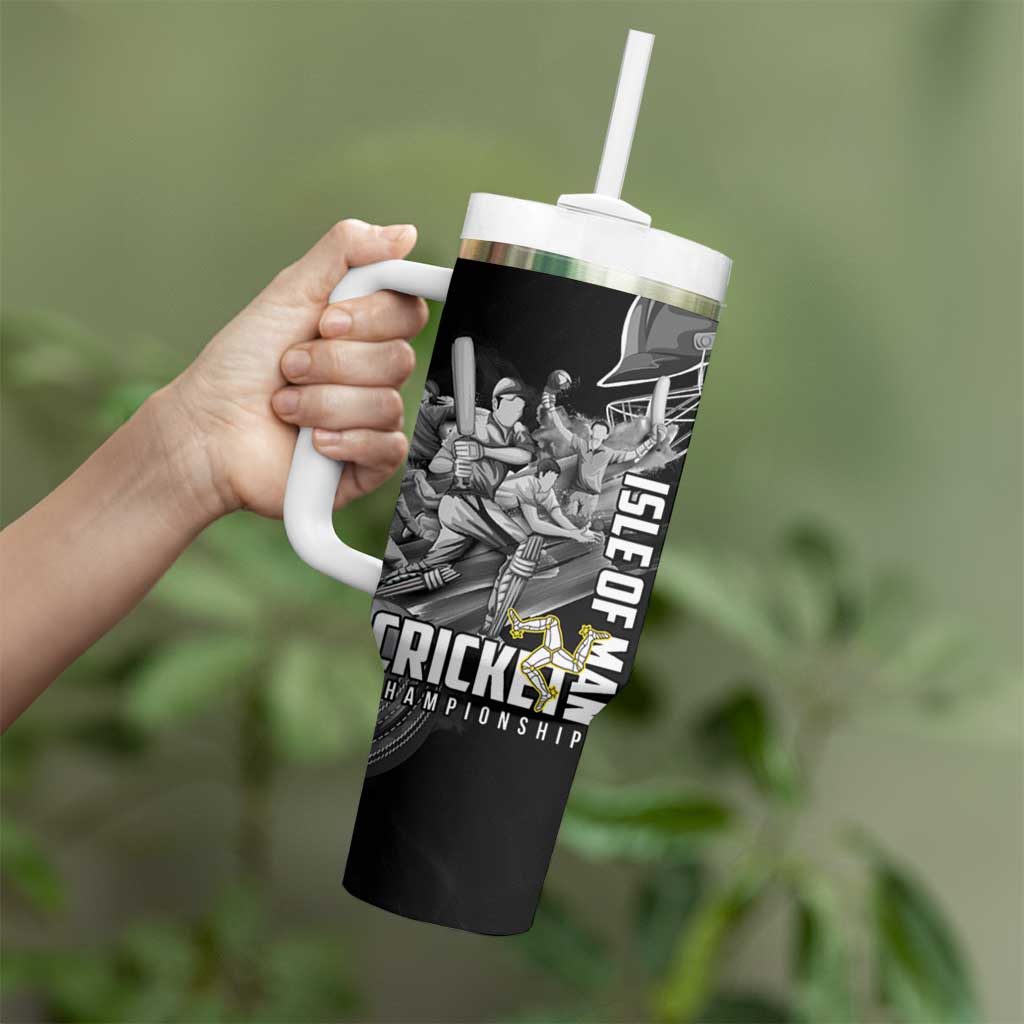Personalized Isle of Man Cricket Tumbler With Handle Go Champion - Wonder Print Shop