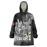 Personalized Isle of Man Cricket Wearable Blanket Hoodie Go Champion - Wonder Print Shop