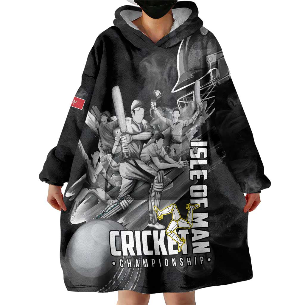 Personalized Isle of Man Cricket Wearable Blanket Hoodie Go Champion - Wonder Print Shop