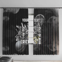 Personalized Isle of Man Cricket Window Curtain Go Champion - Wonder Print Shop