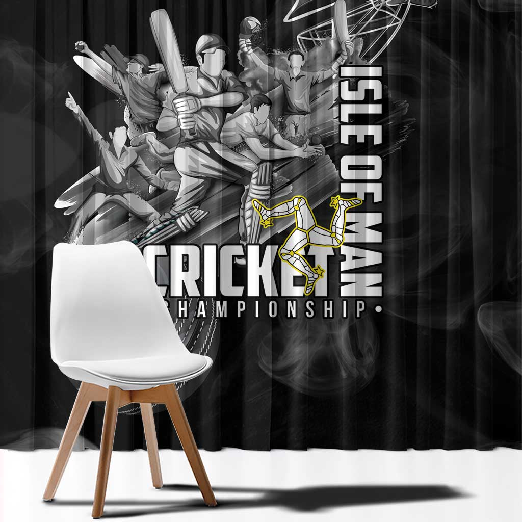 Personalized Isle of Man Cricket Window Curtain Go Champion - Wonder Print Shop