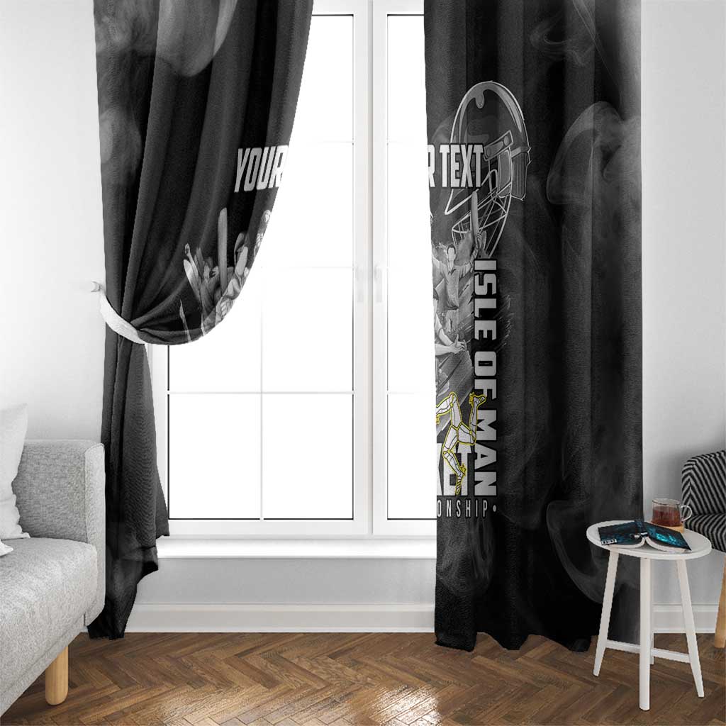 Personalized Isle of Man Cricket Window Curtain Go Champion - Wonder Print Shop