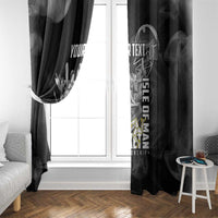 Personalized Isle of Man Cricket Window Curtain Go Champion - Wonder Print Shop