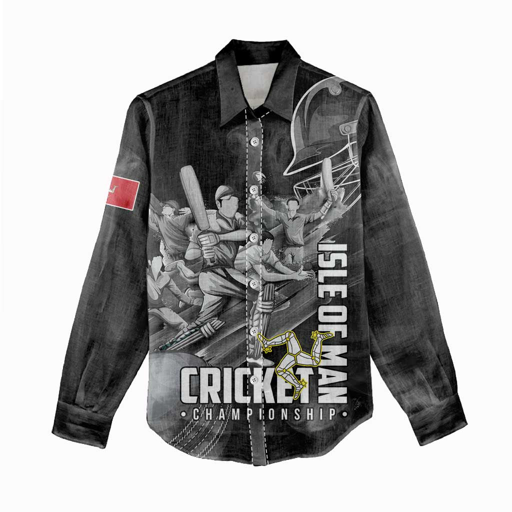 Personalized Isle of Man Cricket Women Casual Shirt Go Champion - Wonder Print Shop