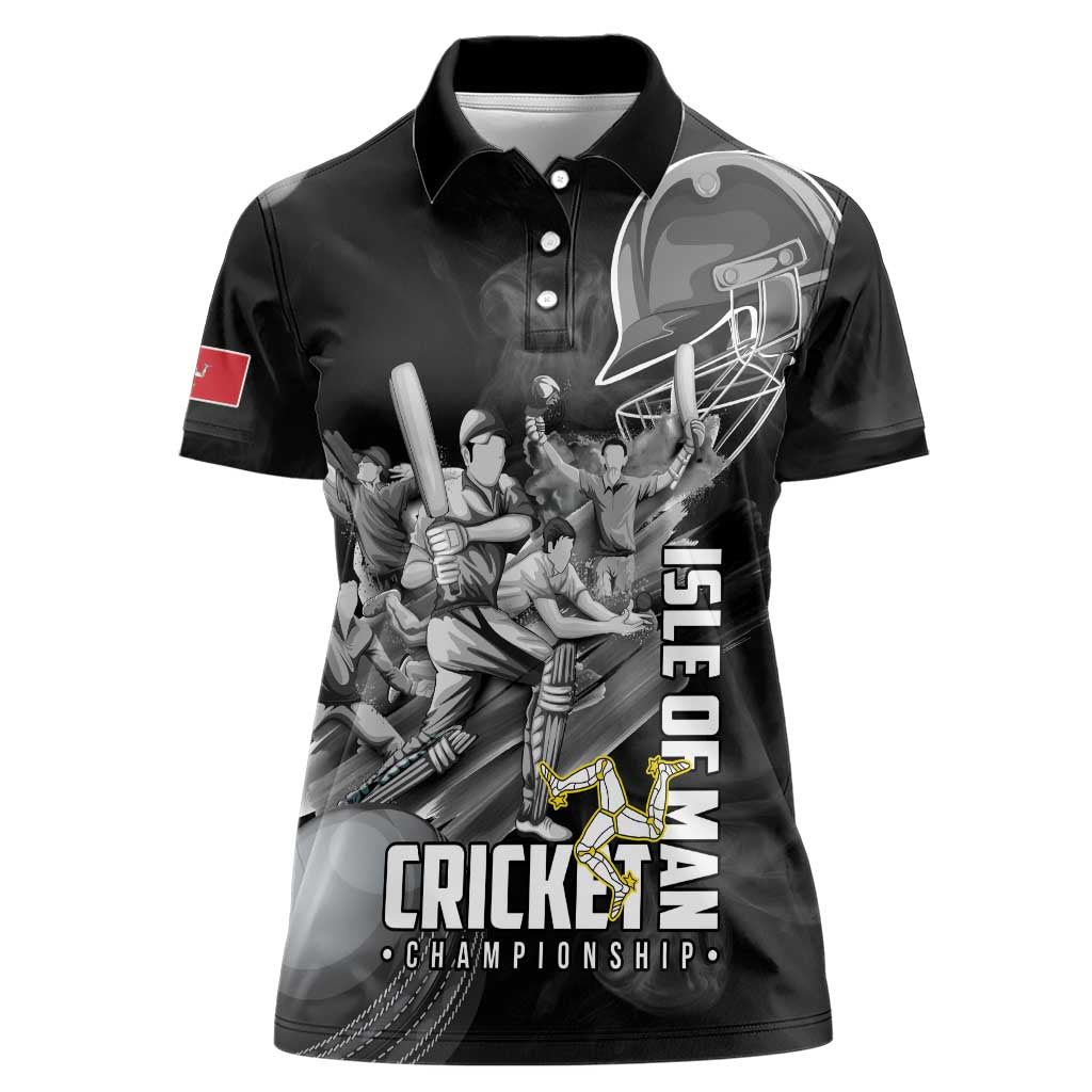 Personalized Isle of Man Cricket Women Polo Shirt Go Champion - Wonder Print Shop