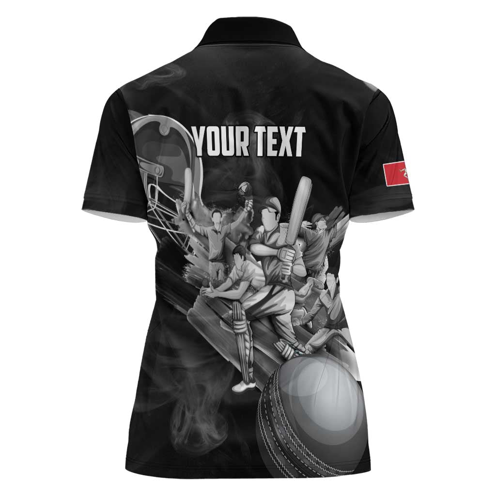 Personalized Isle of Man Cricket Women Polo Shirt Go Champion - Wonder Print Shop